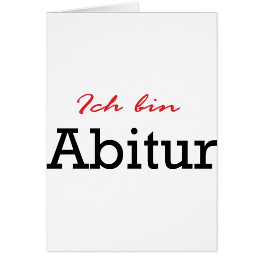 Ich bin Abitur icon Cards (Front)