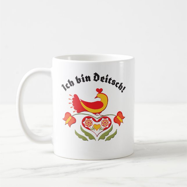 Ich bin Deitsch Coffee Mug (Left)