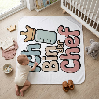 Ich Bin Der Chef Funny Baby Boss Quote Blanket