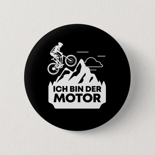 Ich Bin Der Motor Fahrrad Ohne Akku Button (Front)