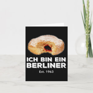 Ich Bin Ein Berliner Speech Jelly Donut Wall Cold Card