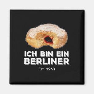Ich Bin Ein Berliner Speech Jelly Donut Wall Cold Magnet