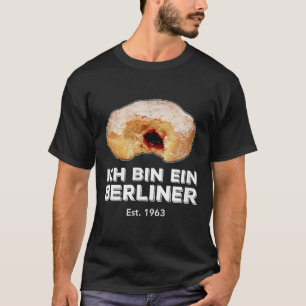 Ich Bin Ein Berliner Speech Jelly Donut Wall Cold  T-Shirt
