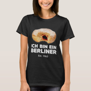 Ich Bin Ein Berliner Speech Jelly Donut Wall Cold  T-Shirt