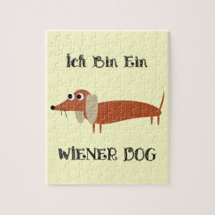 Ich Bin Ein Wiener Dog I Am A Dachshund Jigsaw Puzzle