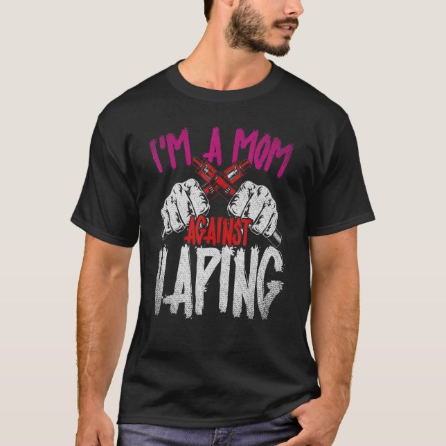Ich Bin Eine Mama Gegen Vaping  Mother's Day Vaper T-Shirt (Front)