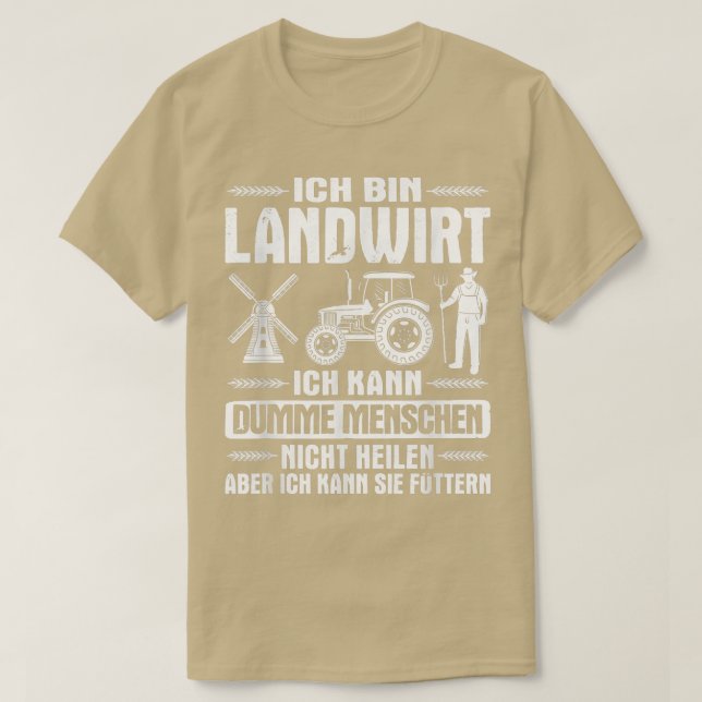 Ich bin Farmer, farmer, tractor  T-Shirt (Design Front)