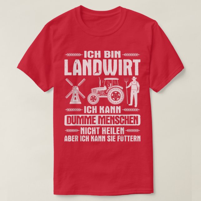 Ich bin Farmer, farmer, tractor  T-Shirt (Design Front)
