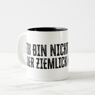 Ich bin nicht perfekt – aber ziemlich nah dran! Two-Tone coffee mug