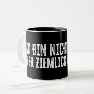 Ich bin nicht perfekt – aber ziemlich nah dran! Two-Tone coffee mug