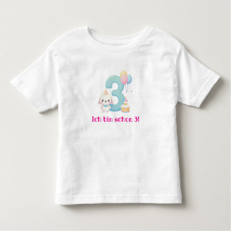Ich bin schon 3! toddler t-shirt