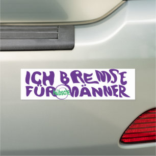 Ich Bremse für hübsche Männer Car Magnet