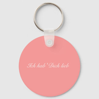 Ich hab' Dich lieb ( I love you in german) Keychain