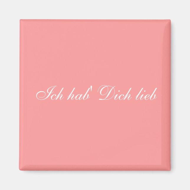 Ich hab' Dich lieb magnet (Front)