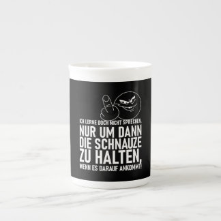 ICH LERNE DOCH NICHT SPRECHEN BONE CHINA MUG