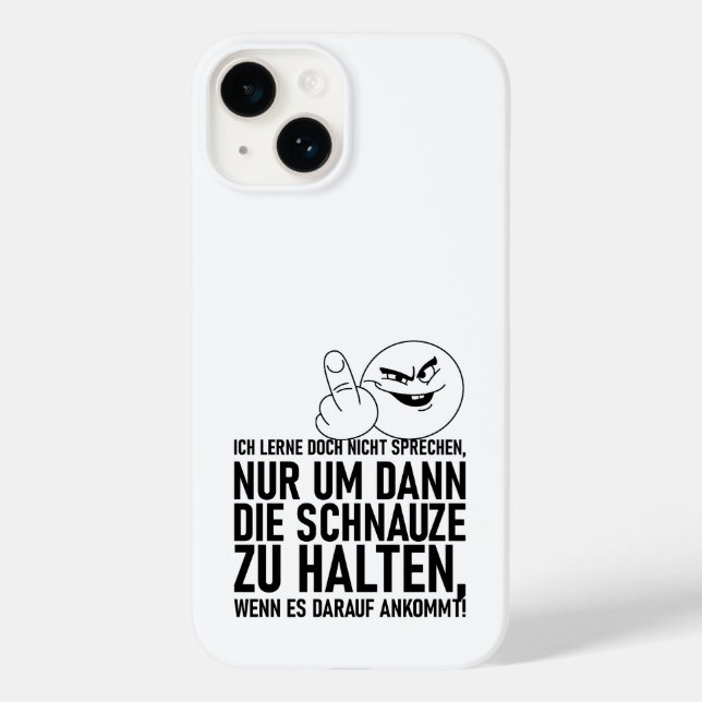 ICH LERNE DOCH NICHT SPRECHEN Case-Mate iPhone CASE (Back)