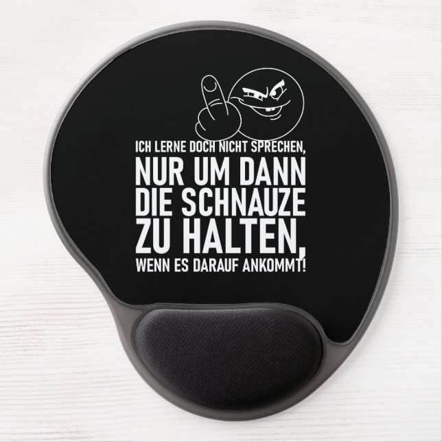 ICH LERNE DOCH NICHT SPRECHEN GEL MOUSE PAD (Front)