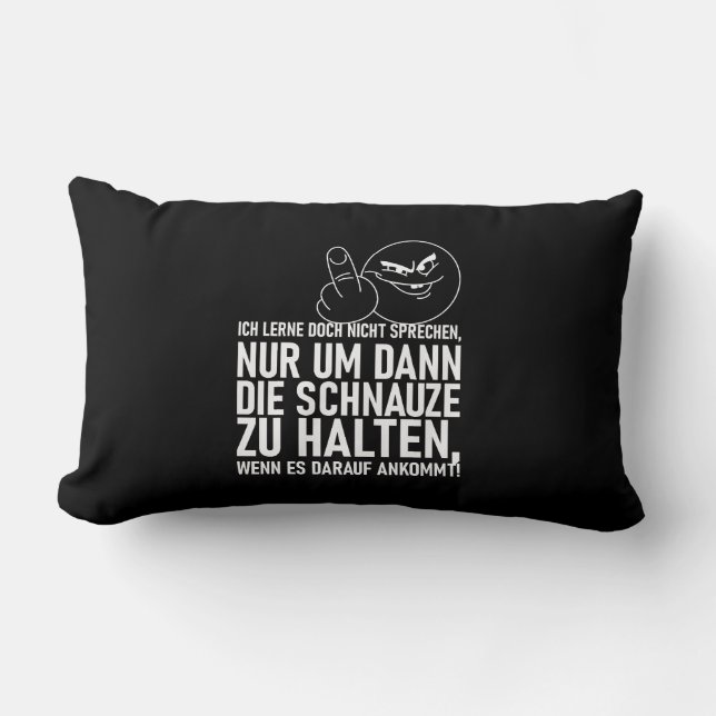 ICH LERNE DOCH NICHT SPRECHEN LUMBAR PILLOW (Front)
