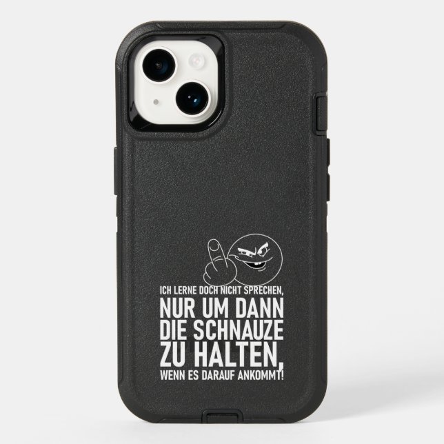 ICH LERNE DOCH NICHT SPRECHEN OTTERBOX iPhone CASE (Back)