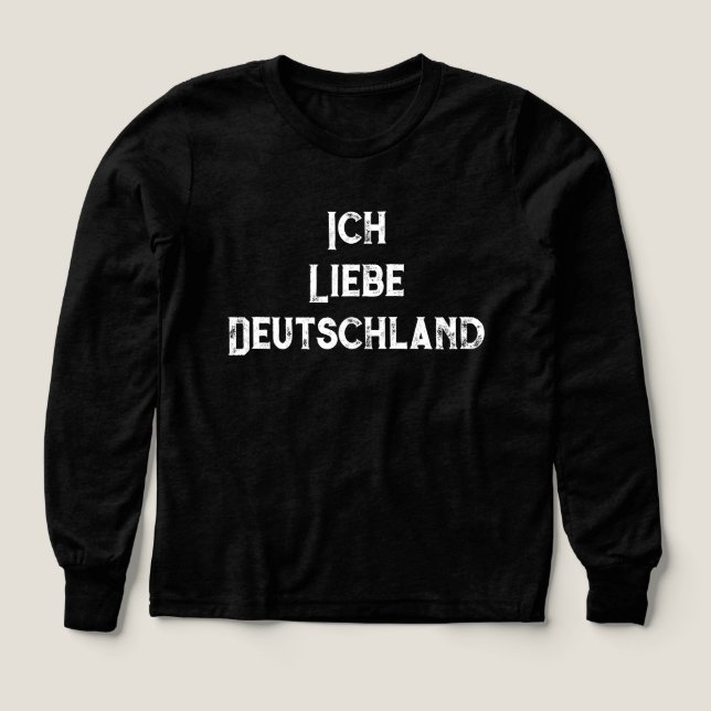Ich Liebe Deutschland Tri-Blend Shirts (Design Front)
