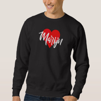Ich Liebe Marijn Vorname Liebe Herz Sweatshirt