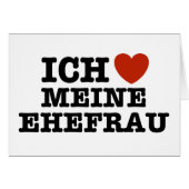 Ich Liebe Meine ehefrau (Front Horizontal)