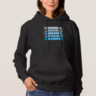 Ich Mag Kaffee Meine Katze Saying Pet Hoodie