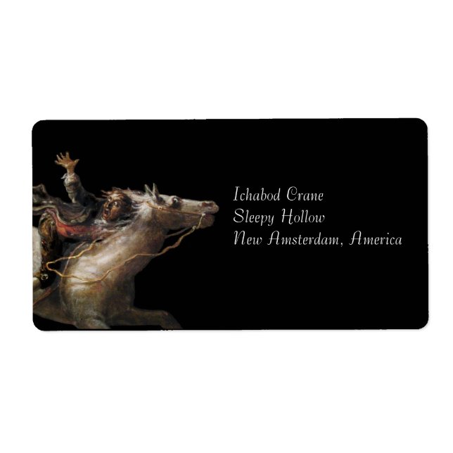 Ichabod Crane of Sleepy Hollow Label (Front)