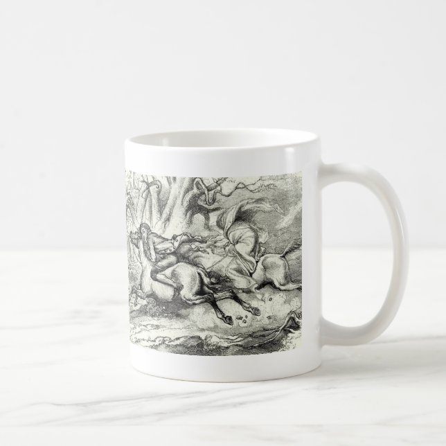 Ichabod Crane Running Away Coffee Mug (Right)