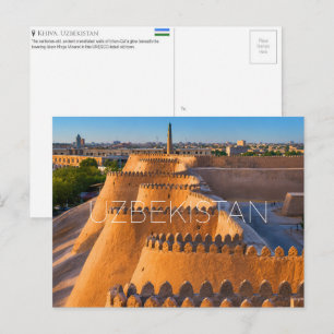 Ichan-Qаl'а, Khiva, Uzbekistan Travel Postcard