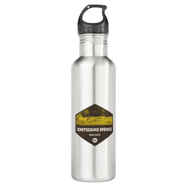 Ichetucknee Springs State Park Florida Stainless Steel Water Bottle (Front)