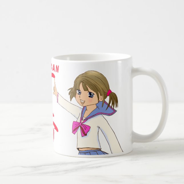 ICHIBAN RED Sera Fuku MOE GIRL Coffee Mug (Right)