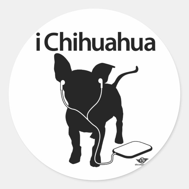 iChihuahua! Classic Round Sticker (Front)