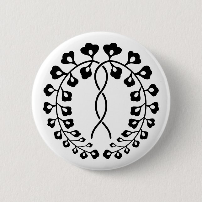 Ichijo wisteria pinback button (Front)