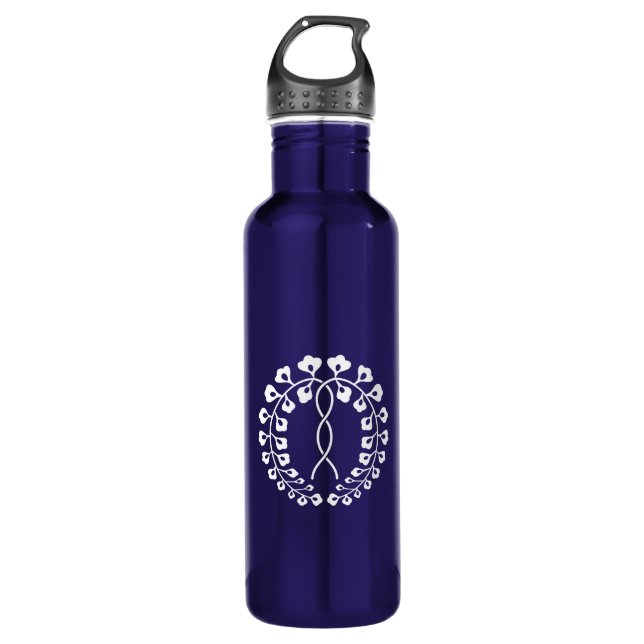 Ichijo wisteria stainless steel water bottle (Front)
