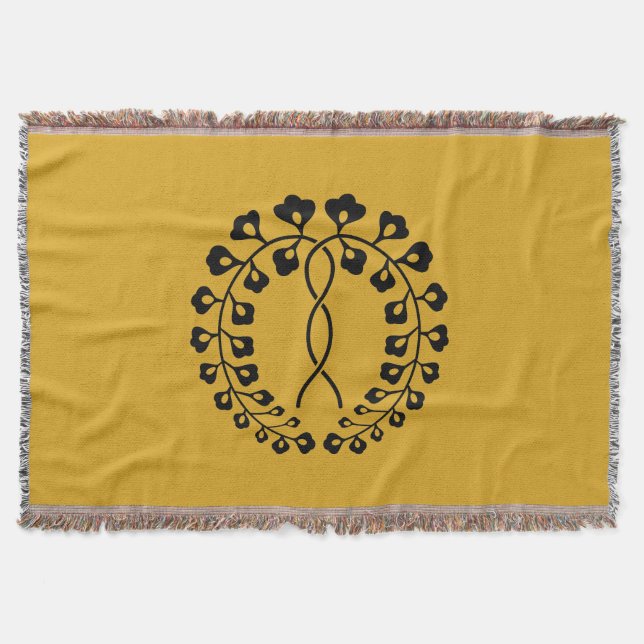 Ichijo wisteria throw blanket (Front)