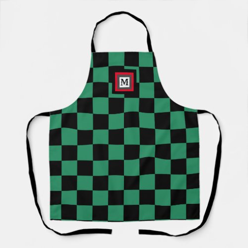 Ichimatsu Checkered Japanese pattern Apron