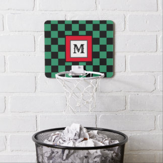 Ichimatsu Checkered pattern Mini Basketball Hoop