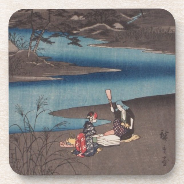 Ichiryusai Hiroshige Coaster (Front)