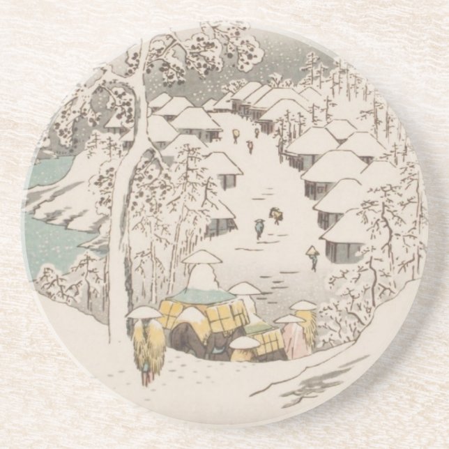 Ichiryusai Hiroshige Coaster (Front)