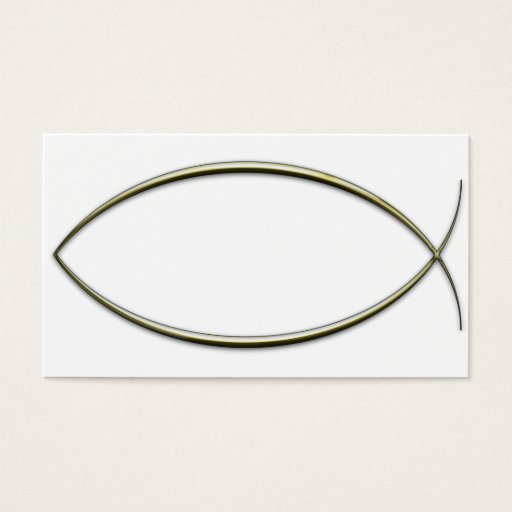 Customizable Ichthus Business Card Template