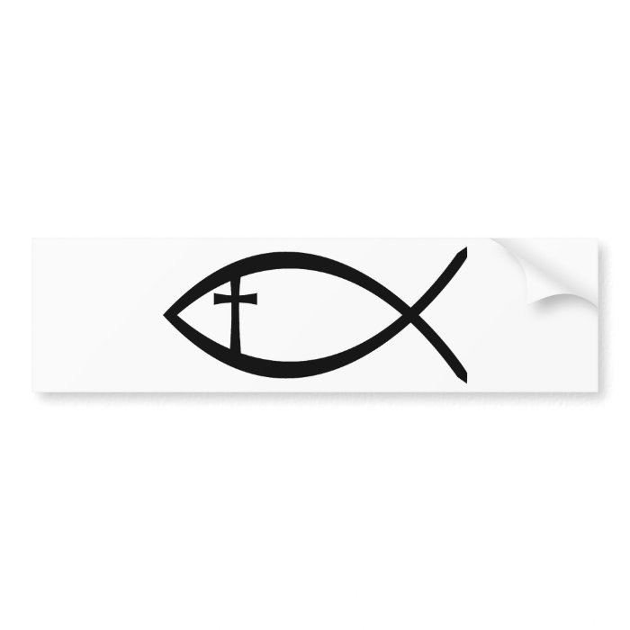 Ichthus Christian Fish Bumper Stickers