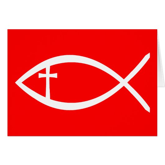 Ichthus Christian Fish Cards (Front Horizontal)