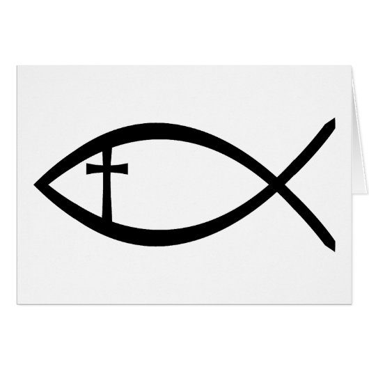 Ichthus Christian Fish Cards (Front Horizontal)