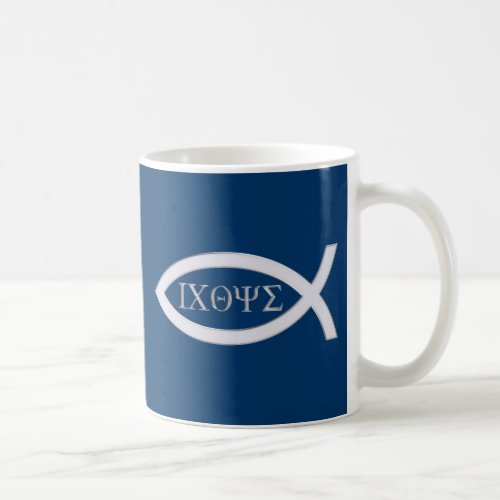 Ichthus  Christian Fish Symbol Coffee Mug