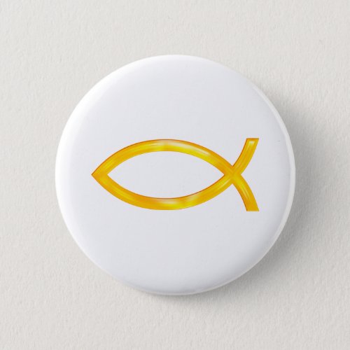 Ichthus _ Christian Fish Symbol Pinback Button