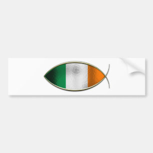 Ichthus - Irish Flag Bumper Sticker