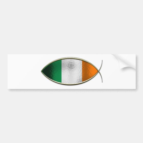 Ichthus _ Irish Flag Bumper Sticker