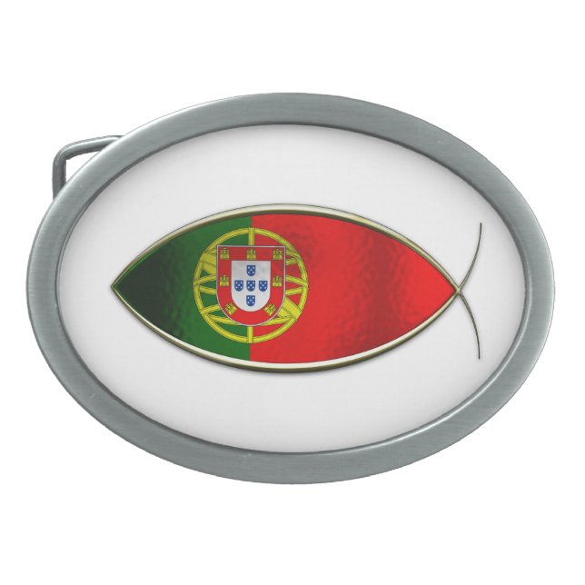 Ichthus - Portugese Flag Belt Buckle (Front)