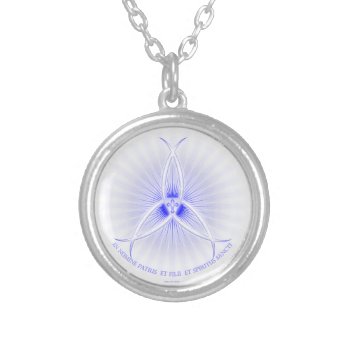Ichthus Trinity Silver Plated Necklace by SteelCrossGraphics at Zazzle